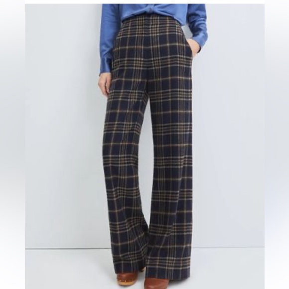 Veronica Beard wool blend Tuli check trousers Pants NWT - Picture 9 of 12